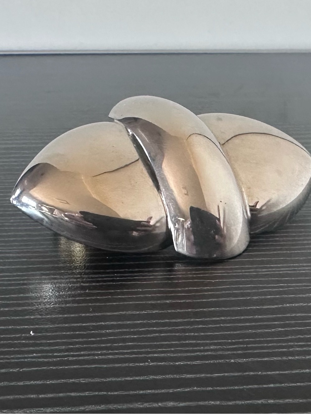 Vintage MCM Sterling Silver Minimalistic Sculptural Brooch